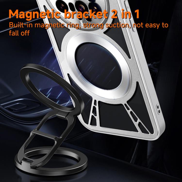 For Redmi K90 Pro Max / Poco F8 Ultra Silicone Cooling Hollow Metal MagSafe Phone Case