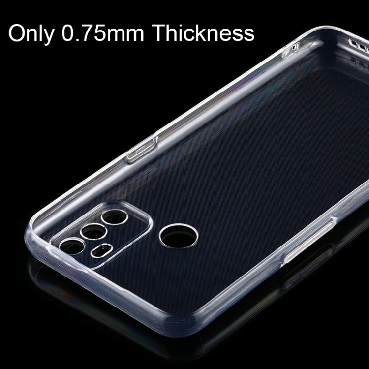 For OPPO A53 0.75mm Ultra-thin Transparent TPU Soft Protective Case