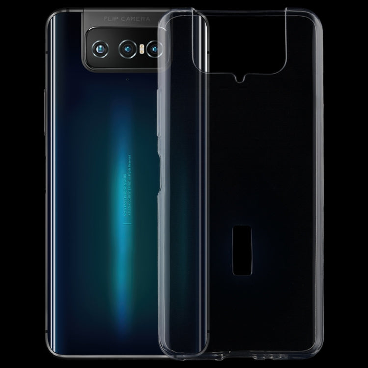 For Asus Zenfone 7 ZS670KS 0.75mm Ultra-thin Transparent TPU Soft Protective Case