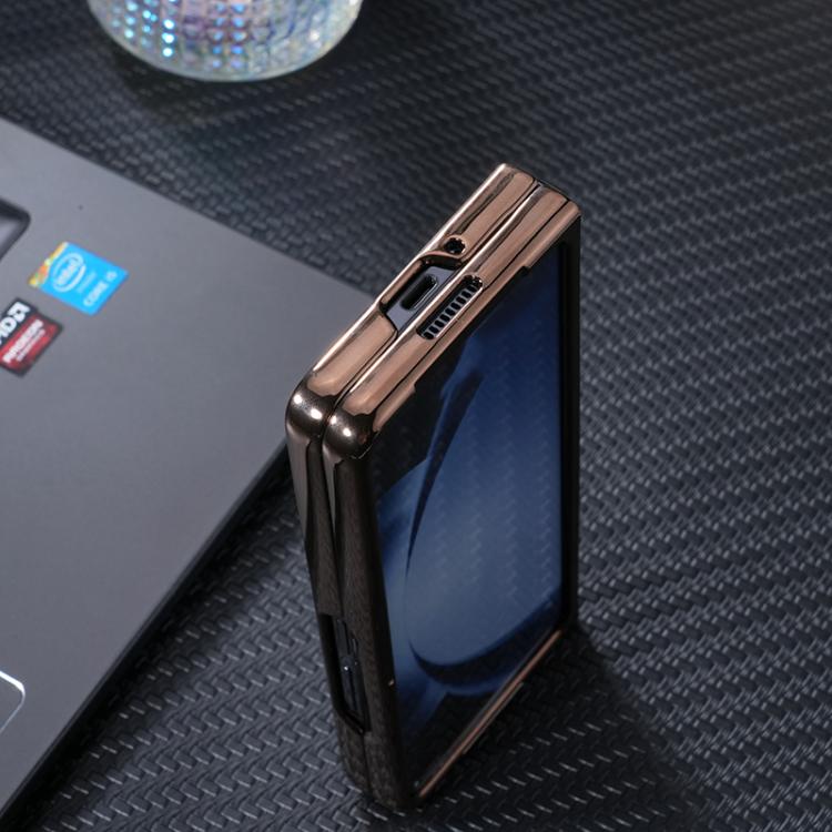 For Samsung Galaxy Z Fold5 5G Integrated Electroplating AG Frosted Skin Feel MagSafe Folding Phone Case