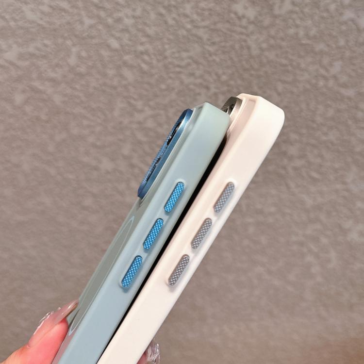For iPhone 14 Pro Max Metal Diamond Texture Lens Frame MagSafe Phone Case with Lanyard
