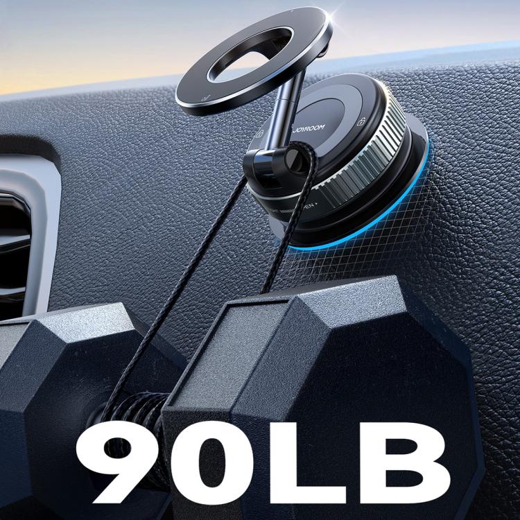 JOYROOM JR-ZS501 Mechanical Suction Cup MagSafe Magnetic Car Phone Holder - Black