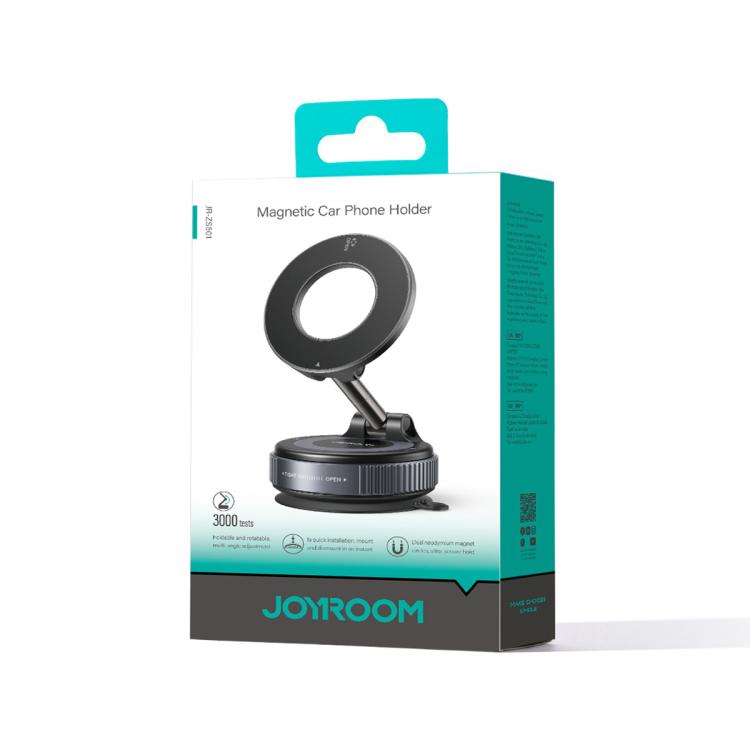 JOYROOM JR-ZS501 Mechanical Suction Cup MagSafe Magnetic Car Phone Holder - Black