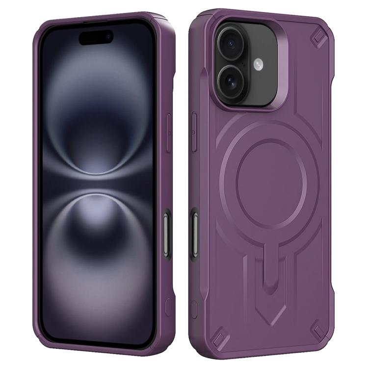 For iPhone 16 Plus Breaker Velvet MagSafe Magnetic TPU Phone Case