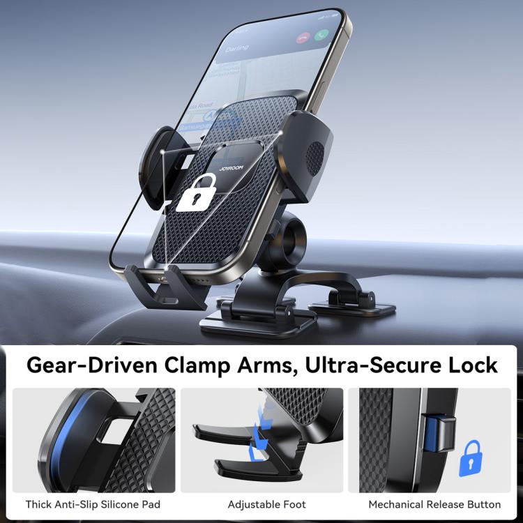 JOYROOM JR-ZS259 Mechanical Triple Adhesion Claw Car Phone Holder - Black