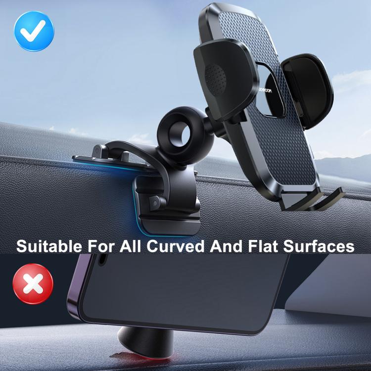 JOYROOM JR-ZS259 Mechanical Triple Adhesion Claw Car Phone Holder - Black
