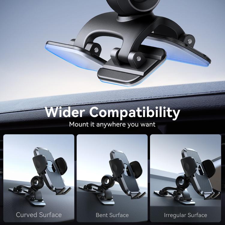 JOYROOM JR-ZS259 Mechanical Triple Adhesion Claw Car Phone Holder - Black