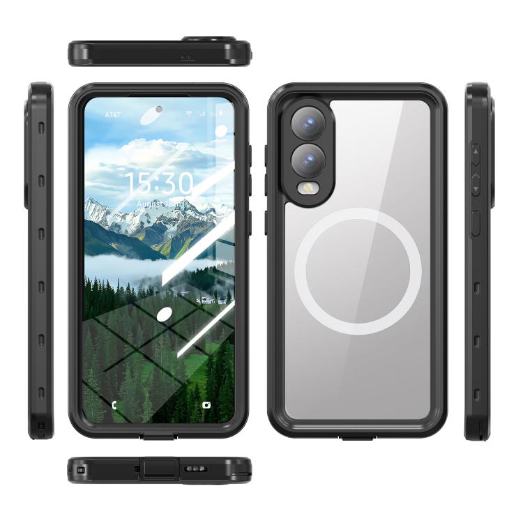 For Samsung Galaxy S25 Edge 5G RedPepper MagSafe IP68 Waterproof Phone Case - Black