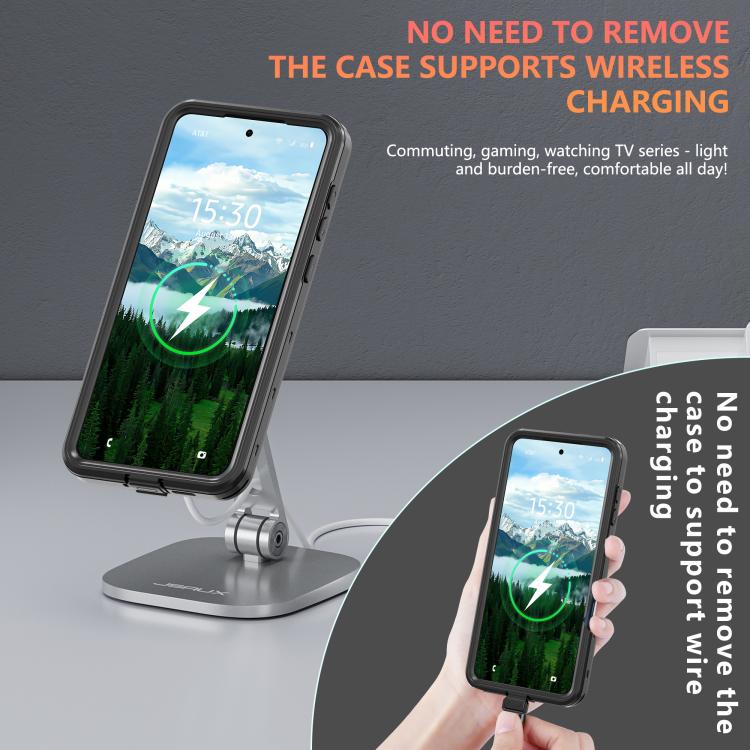For Samsung Galaxy S25 Edge 5G RedPepper MagSafe IP68 Waterproof Phone Case - Black