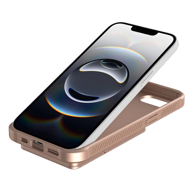For iPhone 17e / 16e Skin Feel TPU Hidden Mirror Card Bag Phone Case with Stand