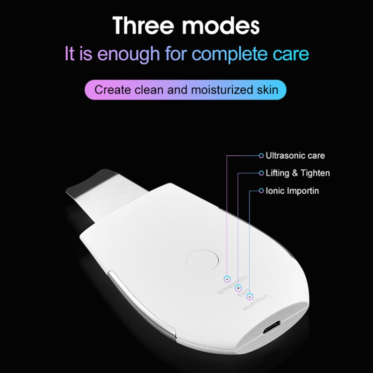 YJK028 3.7V 250mAh Second Generation Ultrasonic Ion Cleansing Instrument(White)