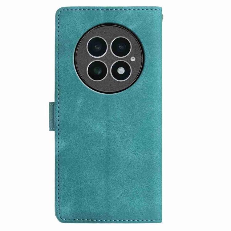 For OnePlus 13 Skin Feel Embossed Feather Leather Phone Case