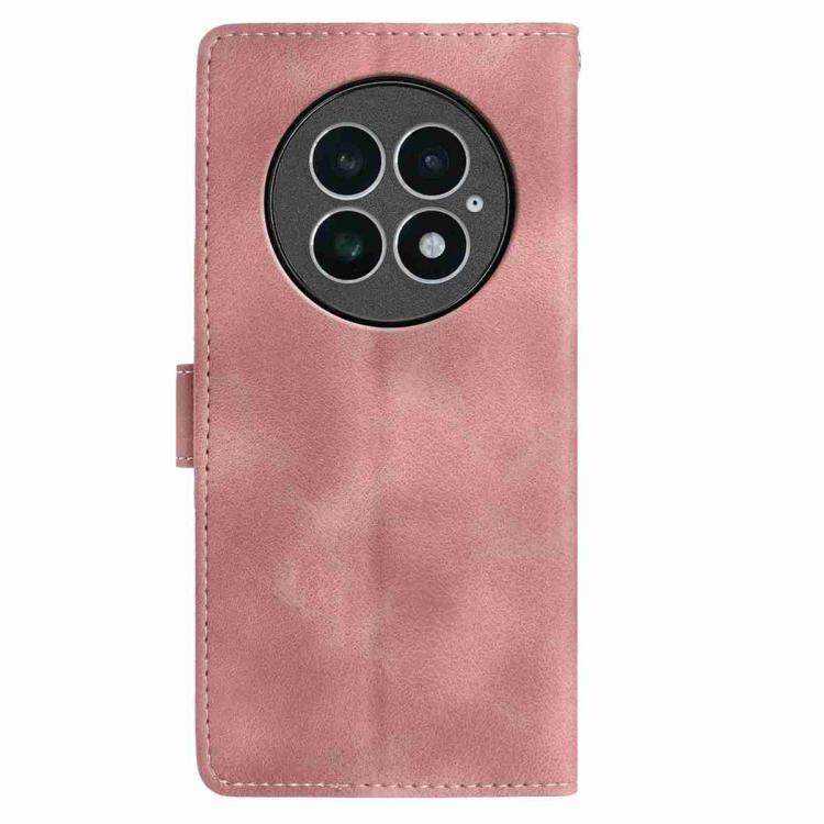 For OnePlus 13 Skin Feel Embossed Feather Leather Phone Case