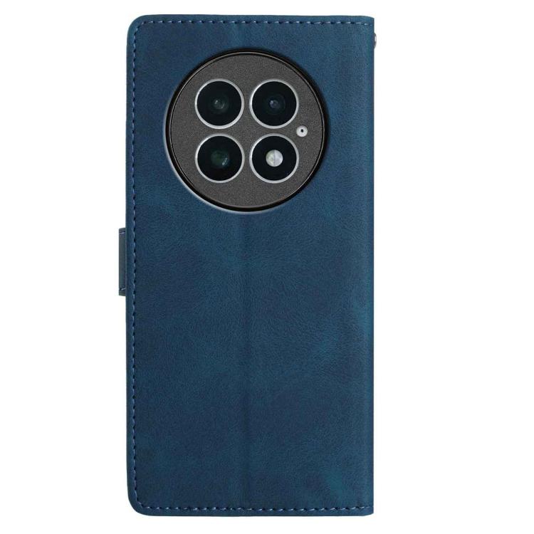 For OnePlus 13 Skin Feel Embossed Feather Leather Phone Case