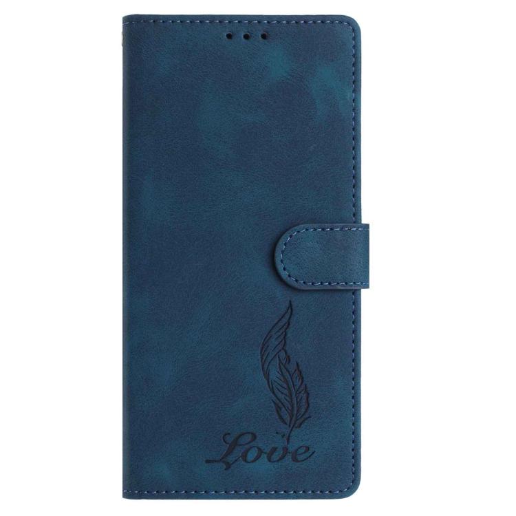 For OnePlus 15 Skin Feel Embossed Feather Leather Phone Case