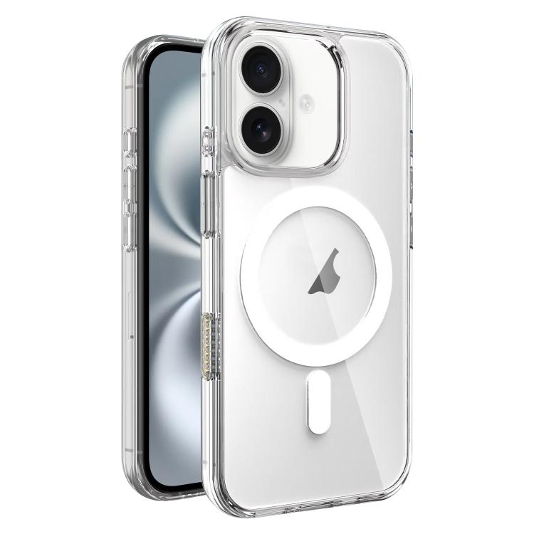 For iPhone 16 Plus AI Photo Button PC Hybrid TPU MagSafe Phone Case
