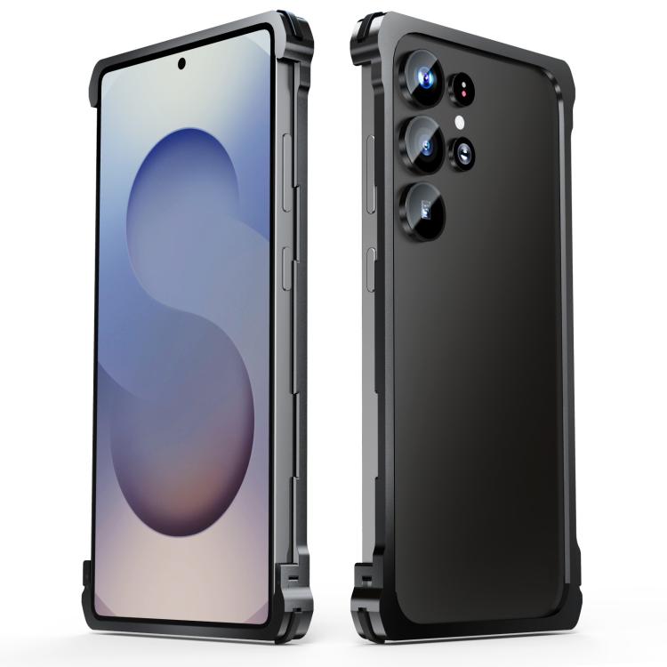 For Samsung Galaxy S25 Ultra 5G Metal Frame Buckle Cooling Phone Case