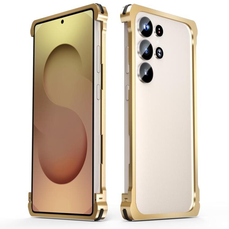 For Samsung Galaxy S25 Ultra 5G Metal Frame Buckle Cooling Phone Case