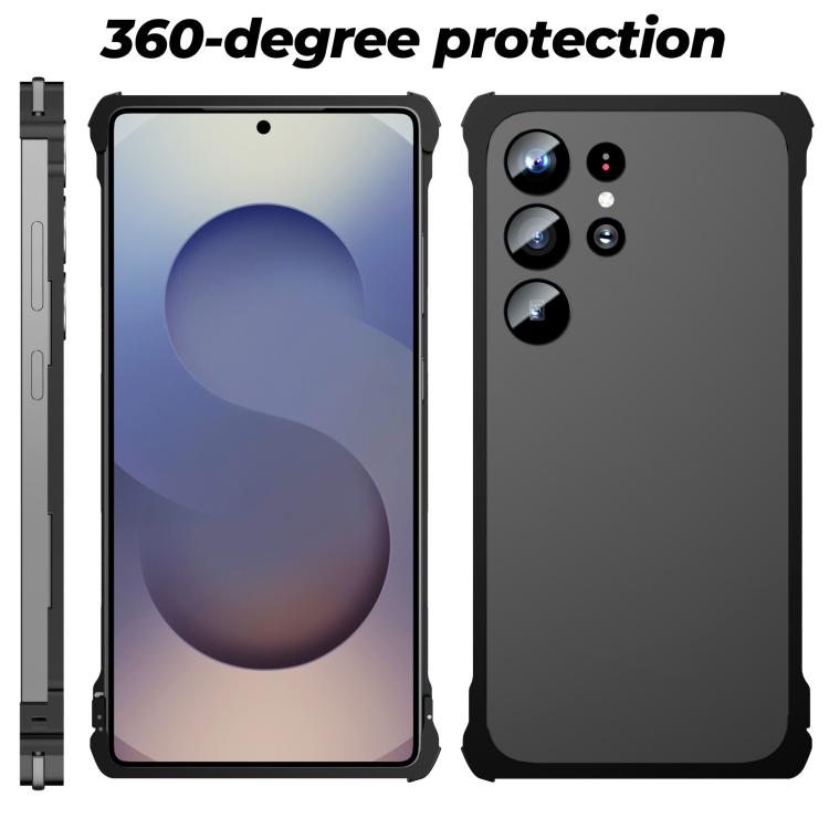 For Samsung Galaxy S25 Ultra 5G Metal Frame Buckle Cooling Phone Case