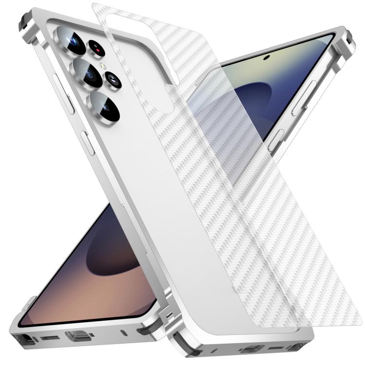 For Samsung Galaxy S25 Ultra 5G Metal Frame Buckle Cooling Phone Case