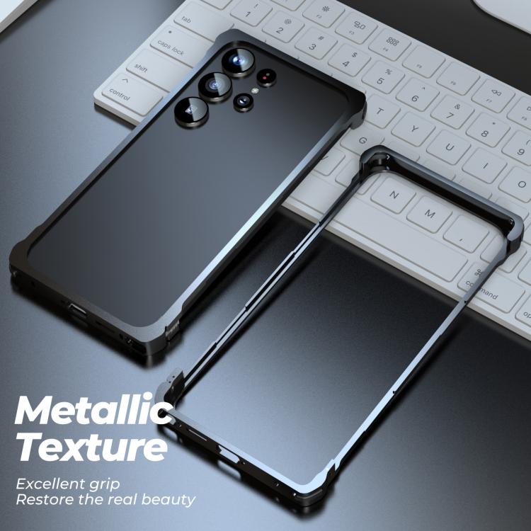 For Samsung Galaxy S25 Ultra 5G Metal Frame Buckle Cooling Phone Case