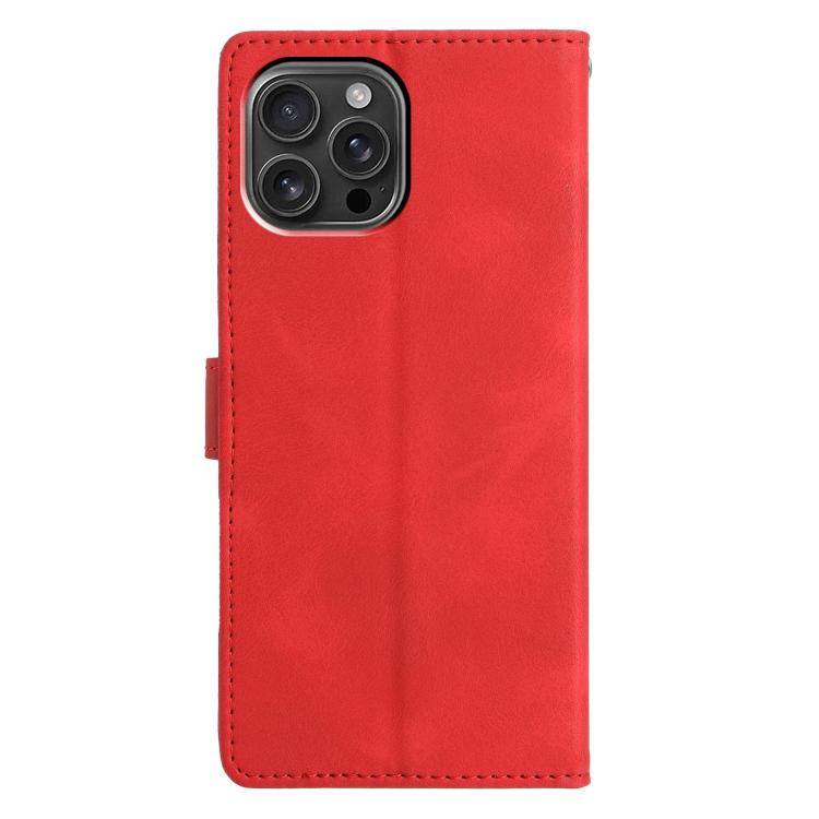 For iPhone 15 Pro Max Triangles Embossed Leather Phone Case