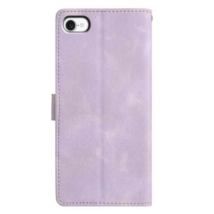 For iPhone 7 / 8 / SE 2022 Triangles Embossed Leather Phone Case