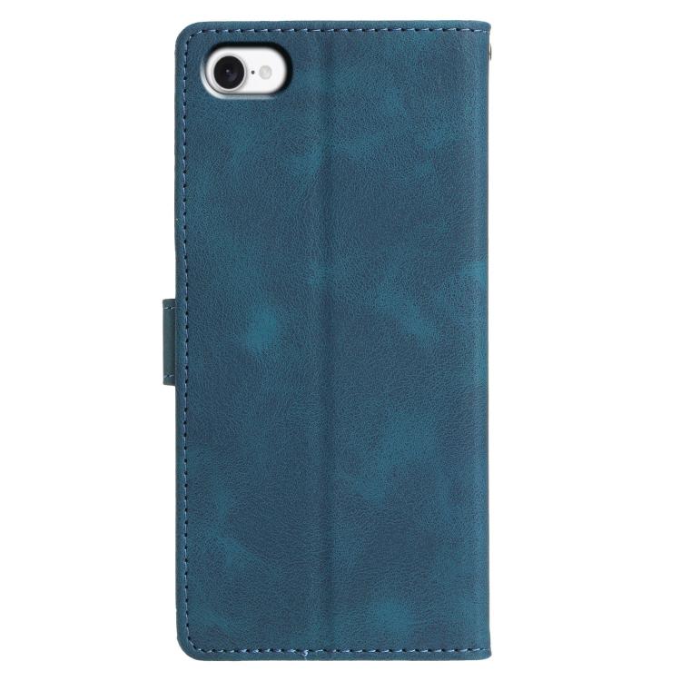 For iPhone 7 / 8 / SE 2022 Triangles Embossed Leather Phone Case