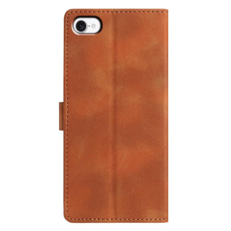 For iPhone 7 / 8 / SE 2022 Triangles Embossed Leather Phone Case