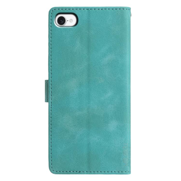 For iPhone 7 / 8 / SE 2022 Triangles Embossed Leather Phone Case