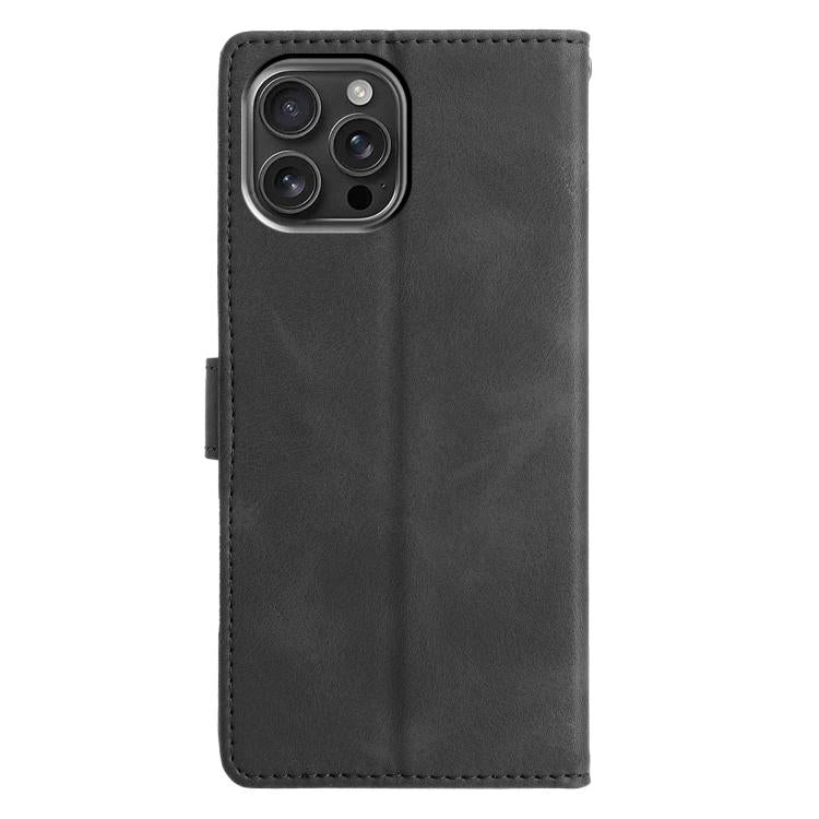 For iPhone 13 Pro Triangles Embossed Leather Phone Case
