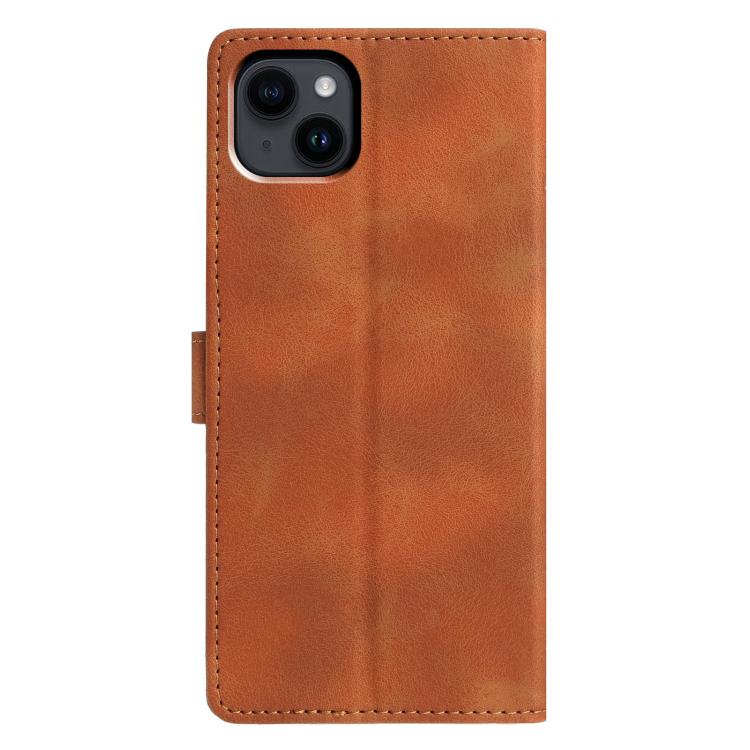 For iPhone 13 Triangles Embossed Leather Phone Case