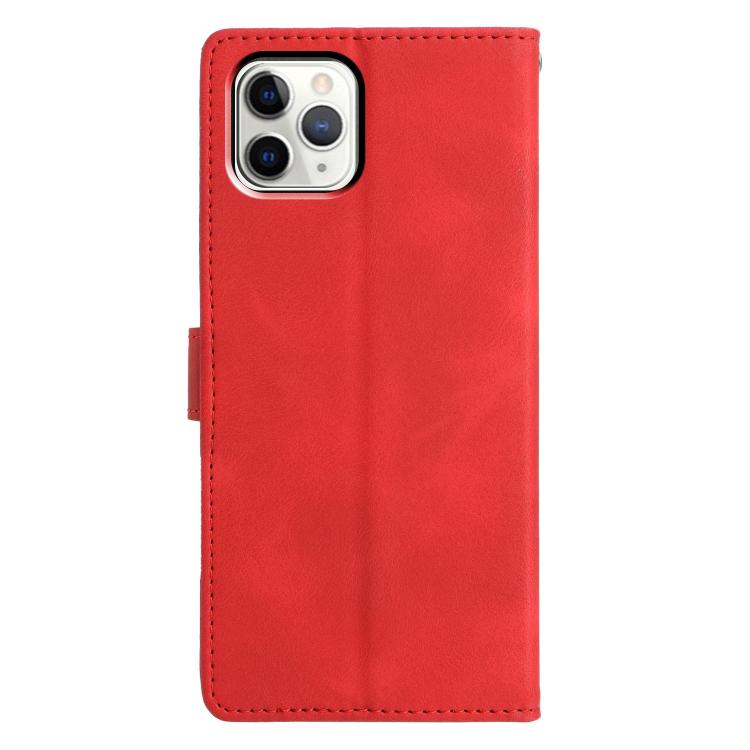 For iPhone 11 Pro Max Triangles Embossed Leather Phone Case