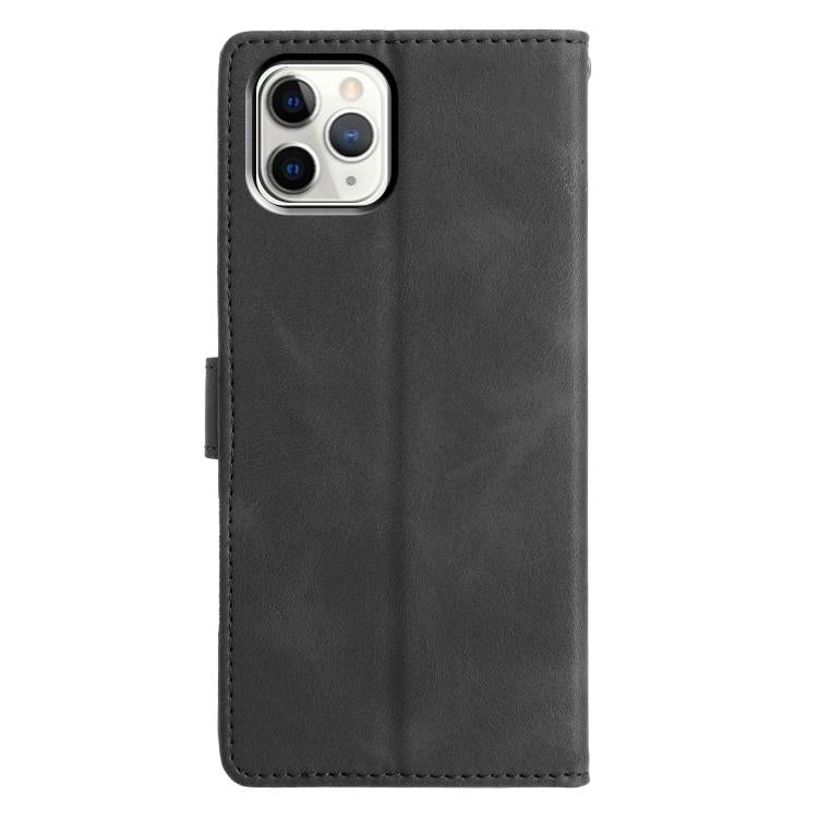 For iPhone 11 Pro Triangles Embossed Leather Phone Case