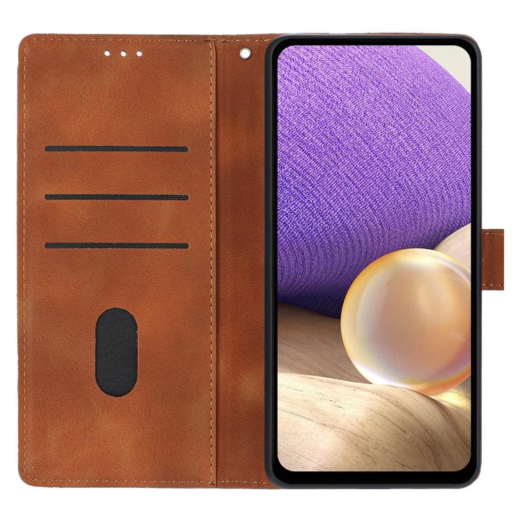 For iPhone X / XS Triangles Embossed Leather Phone Case