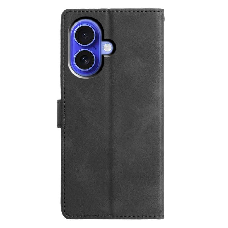 For iPhone 17 Triangles Embossed Leather Phone Case