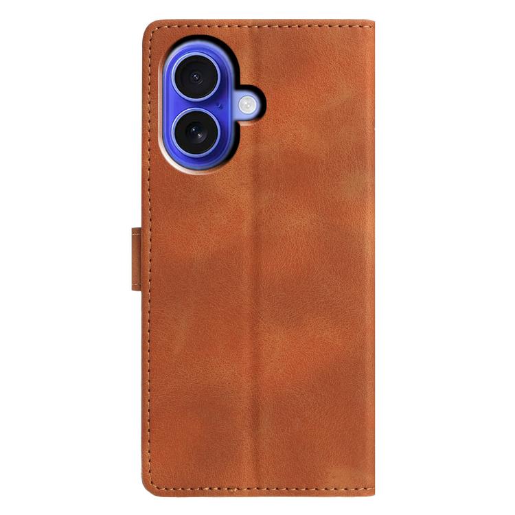 For iPhone 17 Triangles Embossed Leather Phone Case