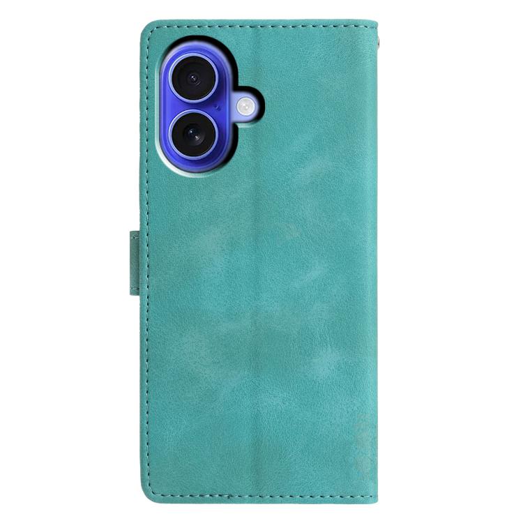 For iPhone 17 Triangles Embossed Leather Phone Case
