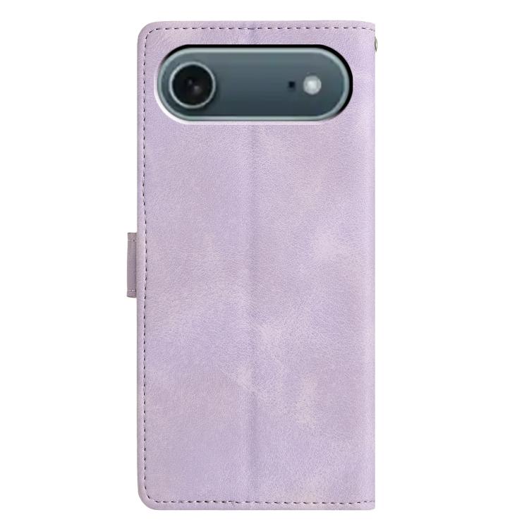 For iPhone Air Triangles Embossed Leather Phone Case