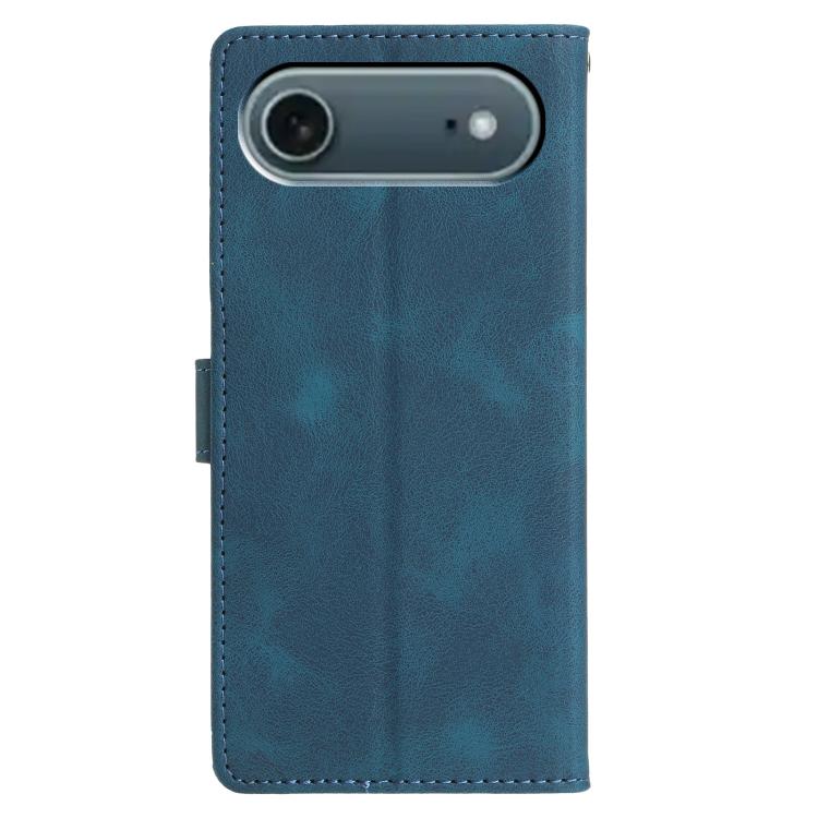 For iPhone Air Triangles Embossed Leather Phone Case