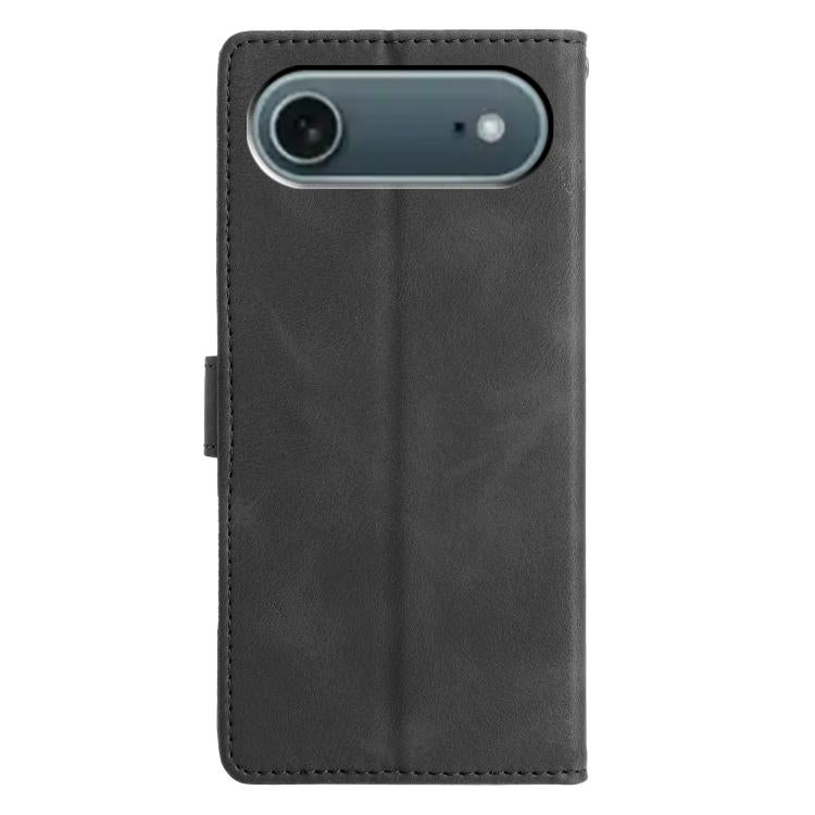 For iPhone Air Triangles Embossed Leather Phone Case
