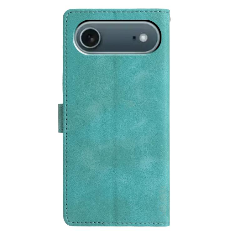 For iPhone Air Triangles Embossed Leather Phone Case
