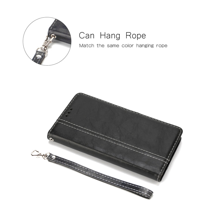 For iPhone 12 Pro Max Retro Texture Contrast Color Splicing Horizontal Flip TPU + PU Leather Case with Card Slots & Holder & Wallet