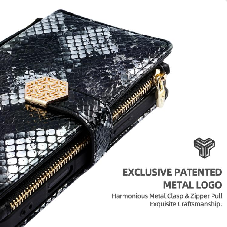 For vivo S50 5G Crossbody Handle Snake Texture Leather Phone Case