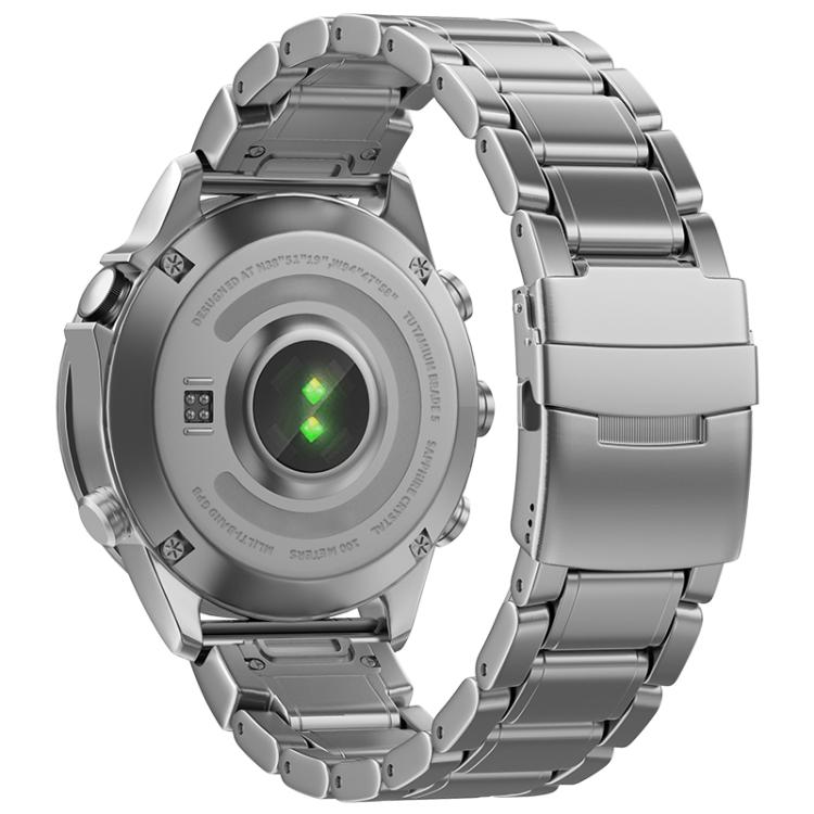 For Gamin 26mm Safety Buckle Pure Titanium Metal Watch Band