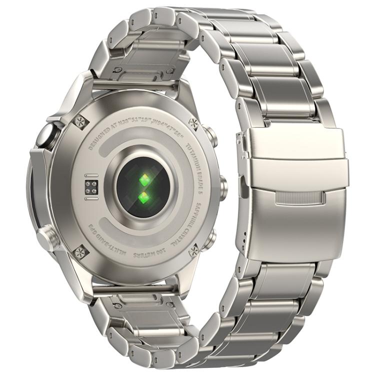 For Gamin 26mm Safety Buckle Pure Titanium Metal Watch Band