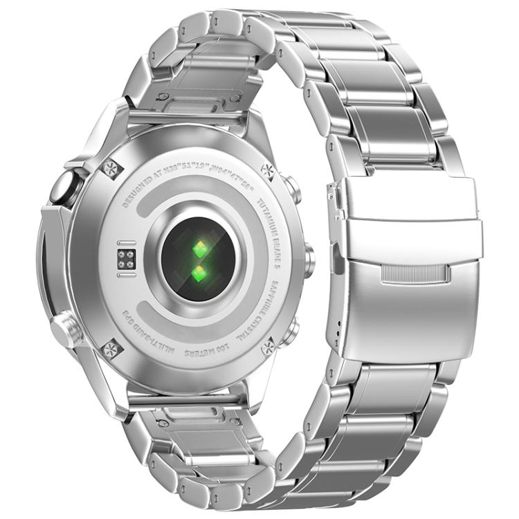 For Gamin 26mm Safety Buckle Pure Titanium Metal Watch Band