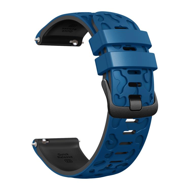 22mm Two Color Printed Silicone Watch Band