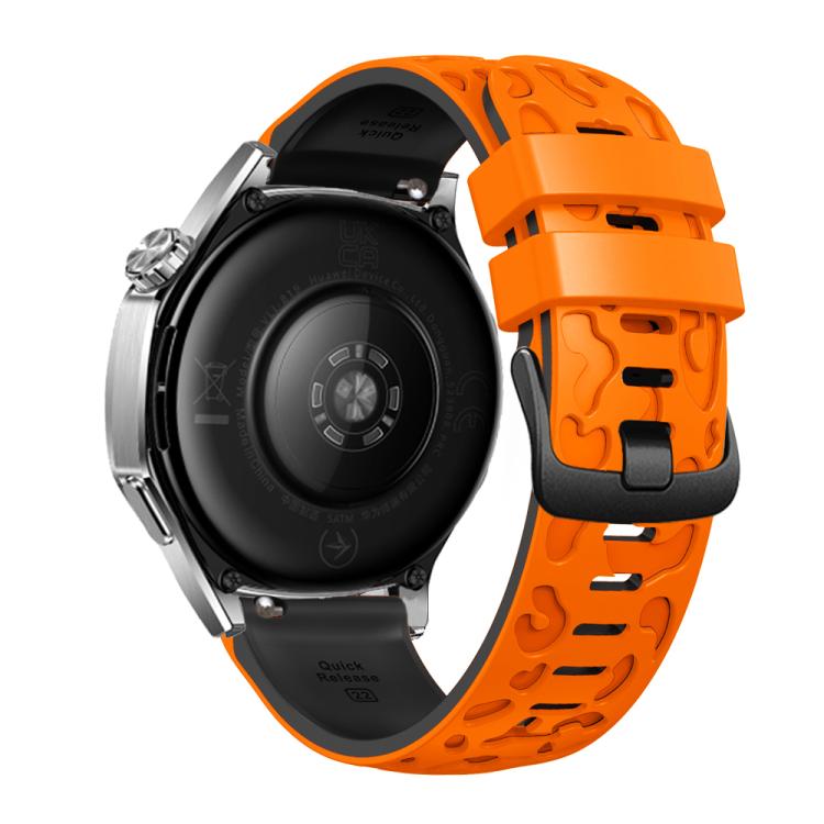 22mm Two Color Printed Silicone Watch Band