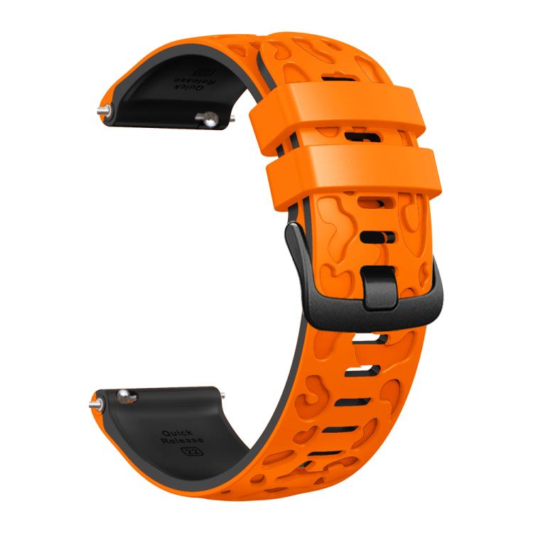 22mm Two Color Printed Silicone Watch Band